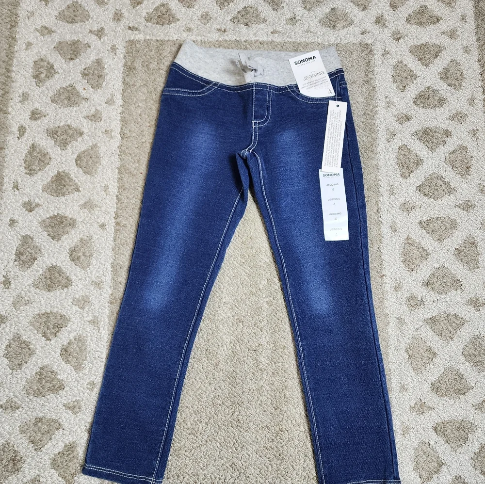 Disney Jumping Beans & Sonoma Jeggings NEW Girls Size 4